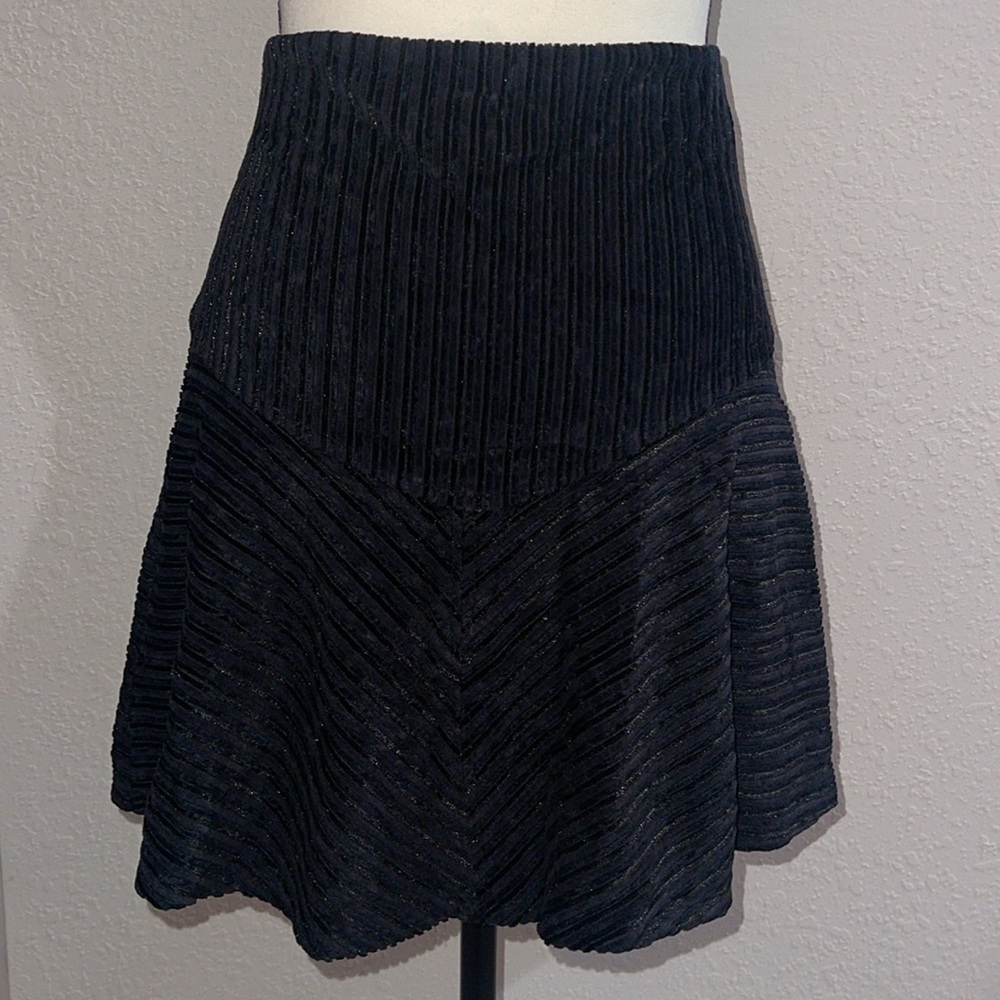 FREE People Camden Ribbed Black Mini Skirt SZ XS - Picture 8 of 10